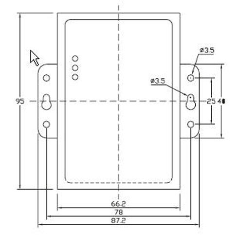 串口服務(wù)器的結(jié)構(gòu)尺寸圖